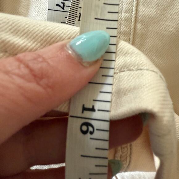 ARITZIA | Wilfred Free Ecru Cream Denim Western Style Mini Skirt | Size 2 - Picture 7 of 9